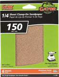 Gator 5031 Sanding Sheet, 4-1/2 in W, 5-1/2 in L, 150 Grit, Fine, Aluminum Oxide Abrasive, Paper Backing