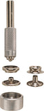 GENERAL 1265 Snap Fastener Kit, Solid Brass, Nickel