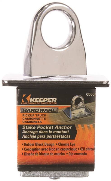 KEEPER 05604 Anchor Point, Stake Pocket, Chrome