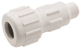 NDS CPA-0750 Pipe Adapter, 3/4 in, Compression x MPT, PVC, White, SCH 40 Schedule, 150 psi Pressure