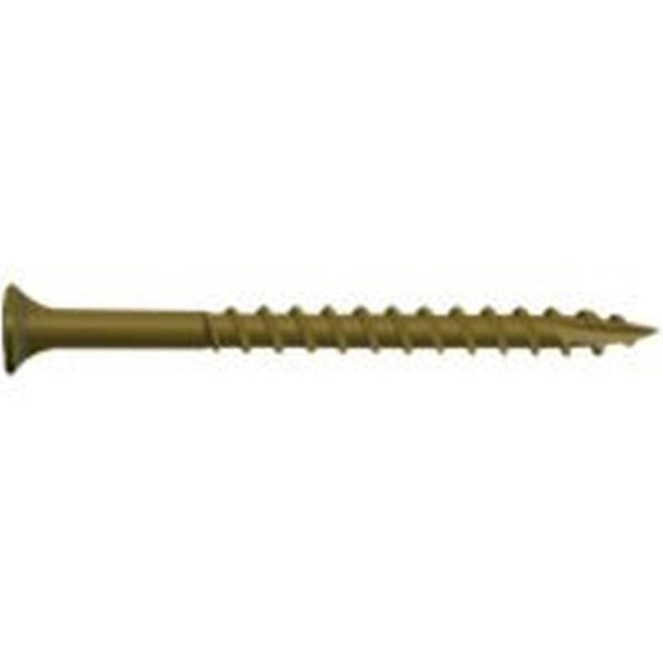 CAMO 0356190 Deck Screw, #10 Thread, 3-1/2 in L, Bugle Head, Star Drive, Type 17 Slash Point, Carbon Steel