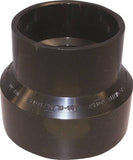 CANPLAS 103025BC Reducing Pipe Coupling, 4 x 2 in, Hub, ABS, Black, 40 Schedule