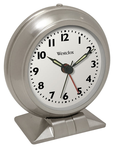 BIG BEN 90010 Alarm Clock, AA Battery, Steel Case