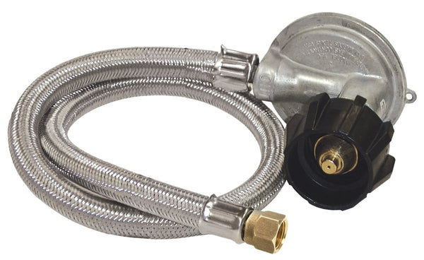 Bayou Classic M5LPH/5LPH Hose Regulator, 3/8 in Connection, 36 in L Hose, For: Gas Grills