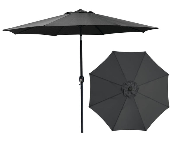 Seasonal Trends 62104 Crank Umbrella, 92.9 in H, 107.9 in W Canopy, 107.9 in L Canopy, Round Canopy, Steel Frame