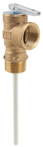 WATTS 100XL-150 Relief Valve, 3/4 in, MNPT x FNPT, Brass Body