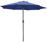 Seasonal Trends 60033 Crank Umbrella, 92.9 in H, 107.9 in W Canopy, 107.9 in L Canopy, Round Canopy, Steel Frame