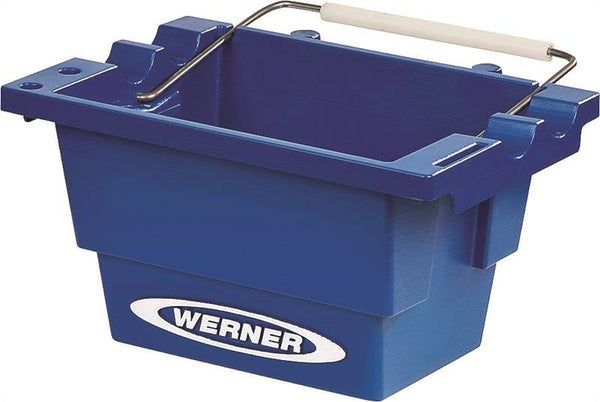 WERNER AC50-JB-3 Job Bucket, Lock-in, Stepladder, Plastic, Blue