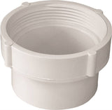 CANPLAS 414234BC Cleanout Body, 4 in, FNPT x Spigot, PVC, White