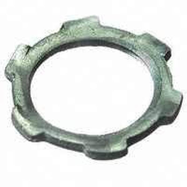 Halex 61905B Conduit Locknut, 1/2 in, Steel, Zinc