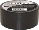 IPG 6720BLK Duct Tape, 20 yd L, 1.88 in W, Polyethylene-Coated Cloth Backing, Black