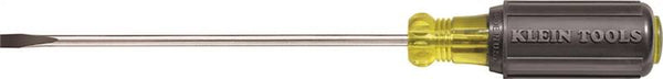 KLEIN TOOLS 601-3 Screwdriver, 3/16 in Drive, Cabinet Drive, 6-3/4 in OAL, 3 in L Shank, Rubber Handle