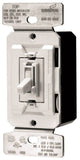 Eaton Wiring Devices AL TUL06P-C2-KB-L Toggle Dimmer, 120 V, 300 W, CFL, LED Lamp, 3-Way, White/Light Almond/Ivory