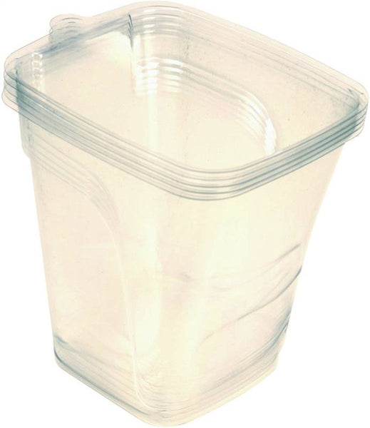 WERNER AC27-L Paint Cup Liner, Disposable, Lock-in, Stepladder, Plastic, Clear, For: AC27-P Paint Cup