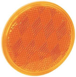 US Hardware RV-660C Safety Reflector, Amber Reflector, Plastic Reflector, Adhesive Mounting