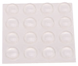 ProSource FE-S402-PS Furniture Bumper Pad, Polyurethane, Clear, 3/8 in Dia, 5/32 in Thick, Dome