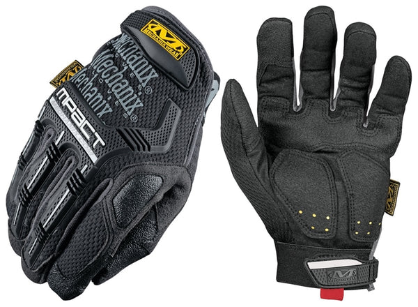 MECHANIX WEAR MPT-58-009 Impact Gloves, Men's, M, 9 in L, Reinforced Thumb, Hook-and-Loop Cuff, Synthetic Leather