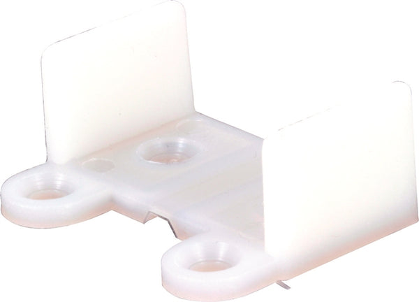 Prime-Line N 6565 Door Guide, Plastic, White, Floor Mounting