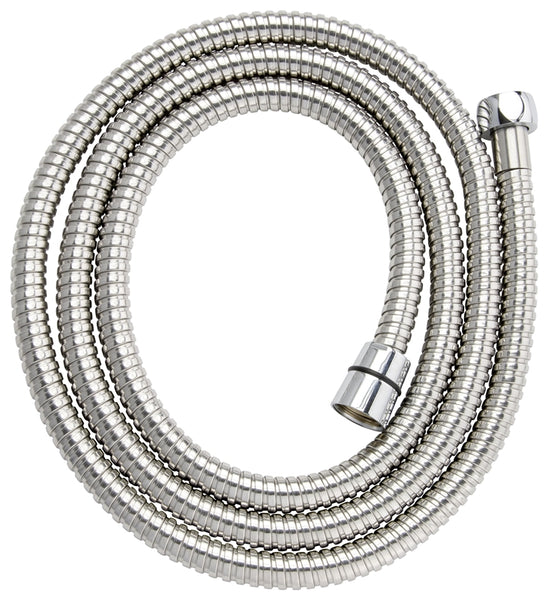 Plumb Pak PP825-43 Shower Hose, 72 in L Hose, Stainless Steel, Polished Chrome