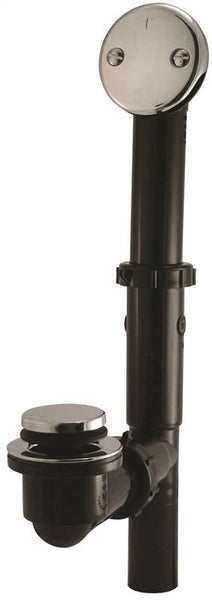 Keeney 63B Bath Drain Assembly, Plastic, Black, Chrome