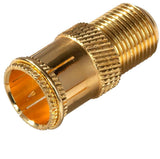 Zenith VA1001RG6QP Plug Connector, Female x Male Connector, Metal Housing Material, Gold