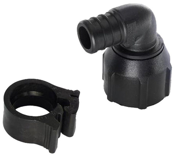 Flair-It PEXLOCK 30807 Pipe Elbow, 3/4 in, FPT, Black, 100 psi Pressure