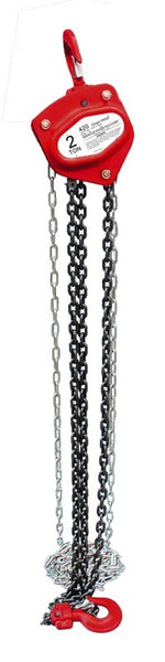 AMERICAN POWER PULL 400 Series 420 Chain Block, 2 ton Capacity, 10 ft H Lifting, 16-9/16 in Between Hooks