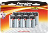 Energizer E93BP-8H Battery, 1.5 V Battery, 8350 mAh, C Battery, Alkaline, Manganese Dioxide, Zinc