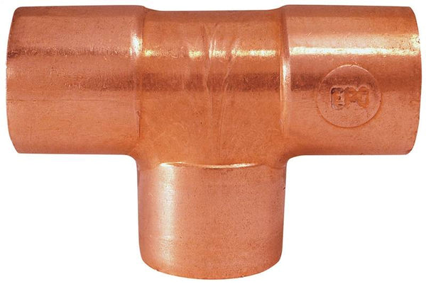 EPC 111 Series 32668 Pipe Tee, 3/8 in, Sweat, Copper