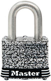 Master Lock 3SSKADHC Padlock, Keyed Alike Key, 9/32 in Dia Shackle, 3/4 in H Shackle, Stainless Steel Shackle, Laminated