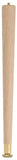 Waddell 2508 Table Leg, 7-1/2 in H, Hardwood, Smooth Sanded