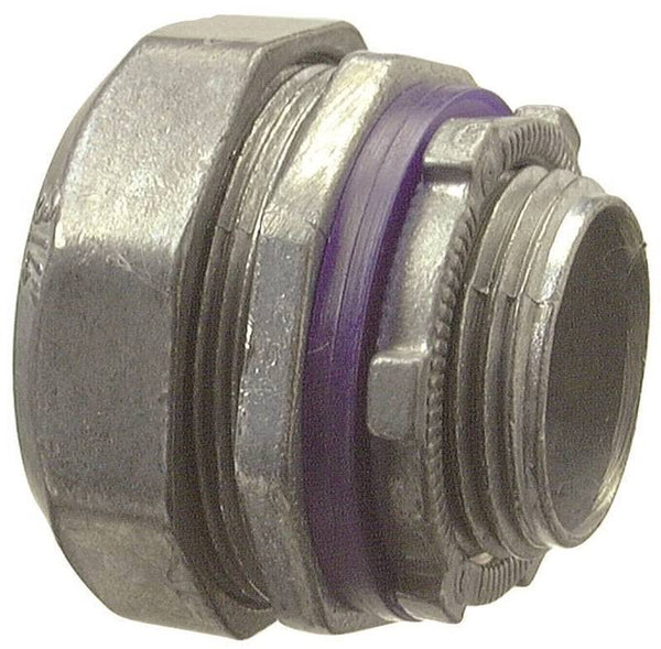 Halex 16220B Conduit Connector, 2 in Compression, Zinc