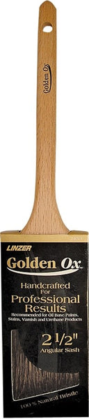 Linzer WC 2453-2.5 Paint Brush, 2-1/2 in W, 2-3/4 in L Bristle, China Bristle, Sash Handle