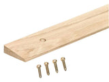 M-D 85530 Floor Edge Reducer, 36 in L, 1-3/4 in W, Hardwood, Unfinished