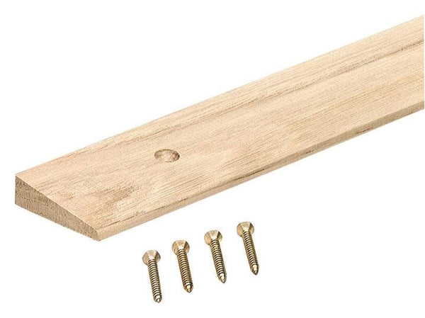 M-D 85530 Floor Edge Reducer, 36 in L, 1-3/4 in W, Hardwood, Unfinished