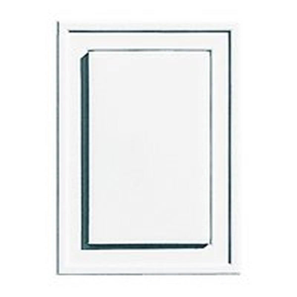 BUILDERS EDGE 130030002001 Mounting Block, 6-5/16 in L, 4-1/2 in W, White