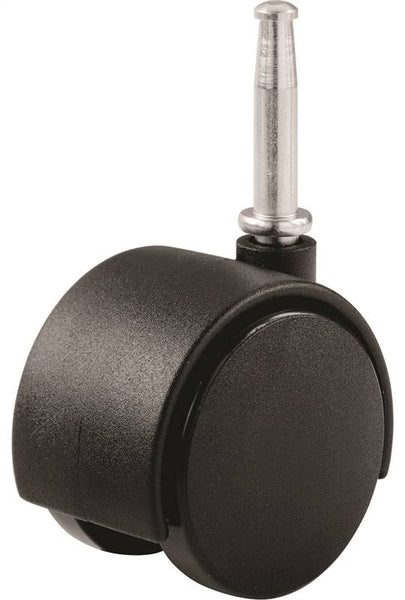 Shepherd Hardware 9418 Swivel Caster, 2 in Dia Wheel, Nylon Wheel, Black, 75 lb