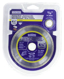 Vulcan 932031OR Continuous Diamond Blade, 4-1/2 in Dia, 7/8 in Arbor