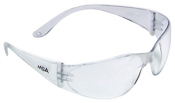 SAFETY WORKS 10006315 Close-Fitting Safety Glasses, Anti-Fog, Anti-Scratch Lens, Rimless Frame, Clear Frame
