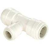 WATTS 3524R-101004 Reducing Pipe Tee, 1/4 in, Sweat Push-Fit, Plastic, White, 100 psi Pressure