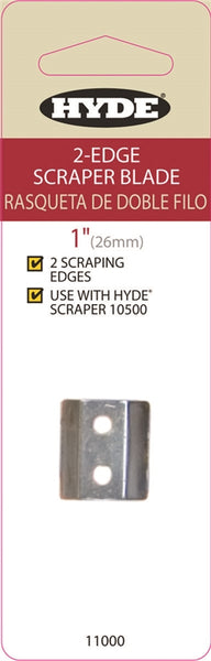 HYDE 11000 Scraper Replacement Blade, Double-Edged Blade, 1 in W Blade, HCS Blade