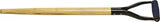LINK HANDLES 66778 Shovel Handle, 1-1/2 in Dia, 30 in L, Ash Wood, Clear