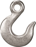 Campbell T9101624 Eye Slip Hook, 3/8 in, 5400 lb Working Load, 43 Grade, Steel, Zinc