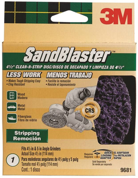 3M SandBlaster 9681 Grinding Disc, 7 x 7/8 in Pad/Disc