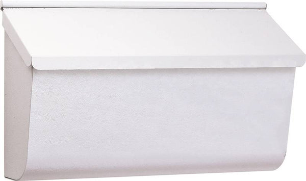 Gibraltar Mailboxes Woodlands L4009WW0 Mailbox, 450 cu-in Capacity, Galvanized Steel, Textured Powder-Coated, White