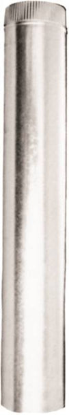 AmeriVent 3E18 Type B Gas Vent Pipe, 3 in OD, 18 in L, Galvanized Steel