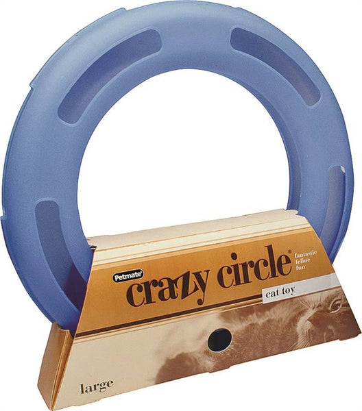 FATCAT Crazy Circle 29393 Cat Toy, L, Plastic, Blue