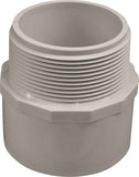 LASCO 436030BC Pipe Adapter, 3 in, Slip x MIP, PVC, SCH 40 Schedule