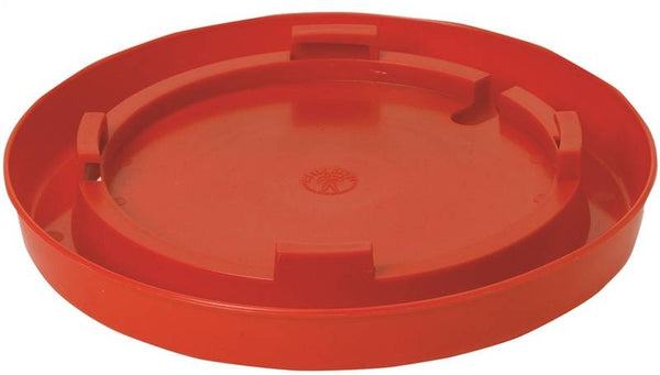 Little Giant 780 Poultry Waterer Base, 11 in Dia, 1-3/4 in H, 1 gal Capacity, Plastic, Red
