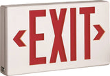 Sure-Lites LPX7 Emergency Exit Light, 13 in OAW, 7-1/2 in OAH, 120/277 VAC, Polycarbonate Fixture, White